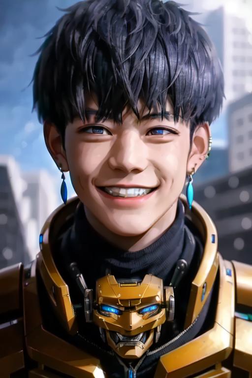 02551-2379799543-Masterpiece best quality 1 boy grin dramatic lighting epic cyborg mecha machinery robot weapon earringsf5176dee24fc13a5f319ef943db2cb1b81276d32.png